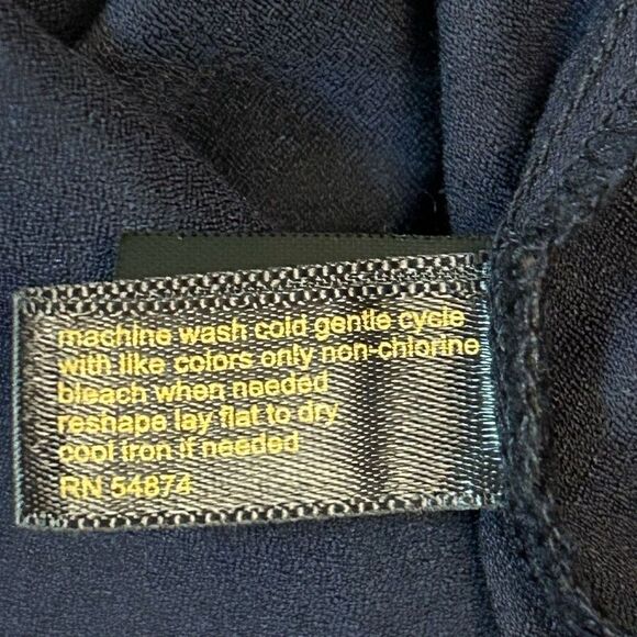 Outback Red blouse in navy with decorative cutout design in size small - Picture 8 of 10